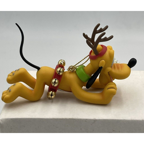 Disney Christmas Magic Ornaments W/Box Goofy Donald Pluto Set/3 - Picture 9 of 11